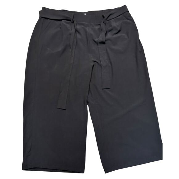 Torrid Relaxed Fit Women’s 4X Black Pants Business Casual Tie Front, 27” Inseam - Picture 4 of 6